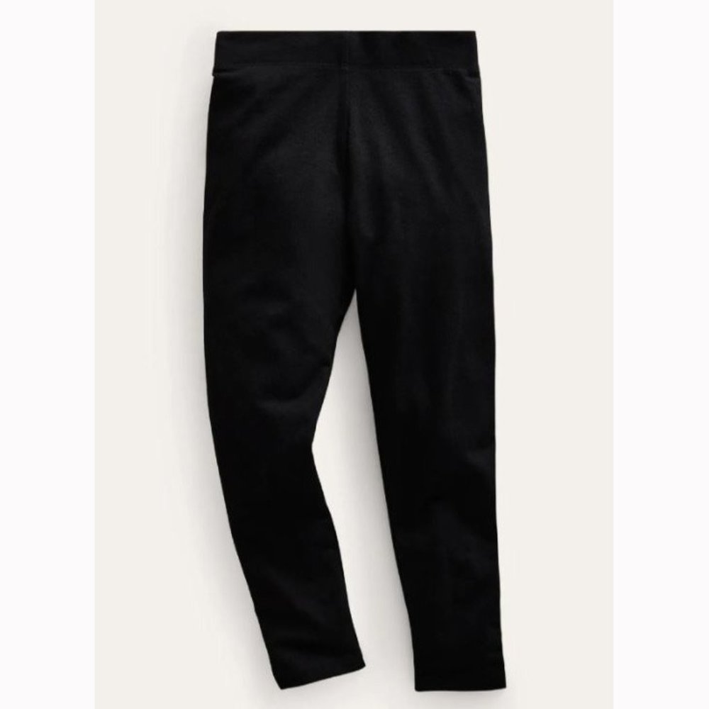 Mini Boden Girls' Black Plain Leggings
